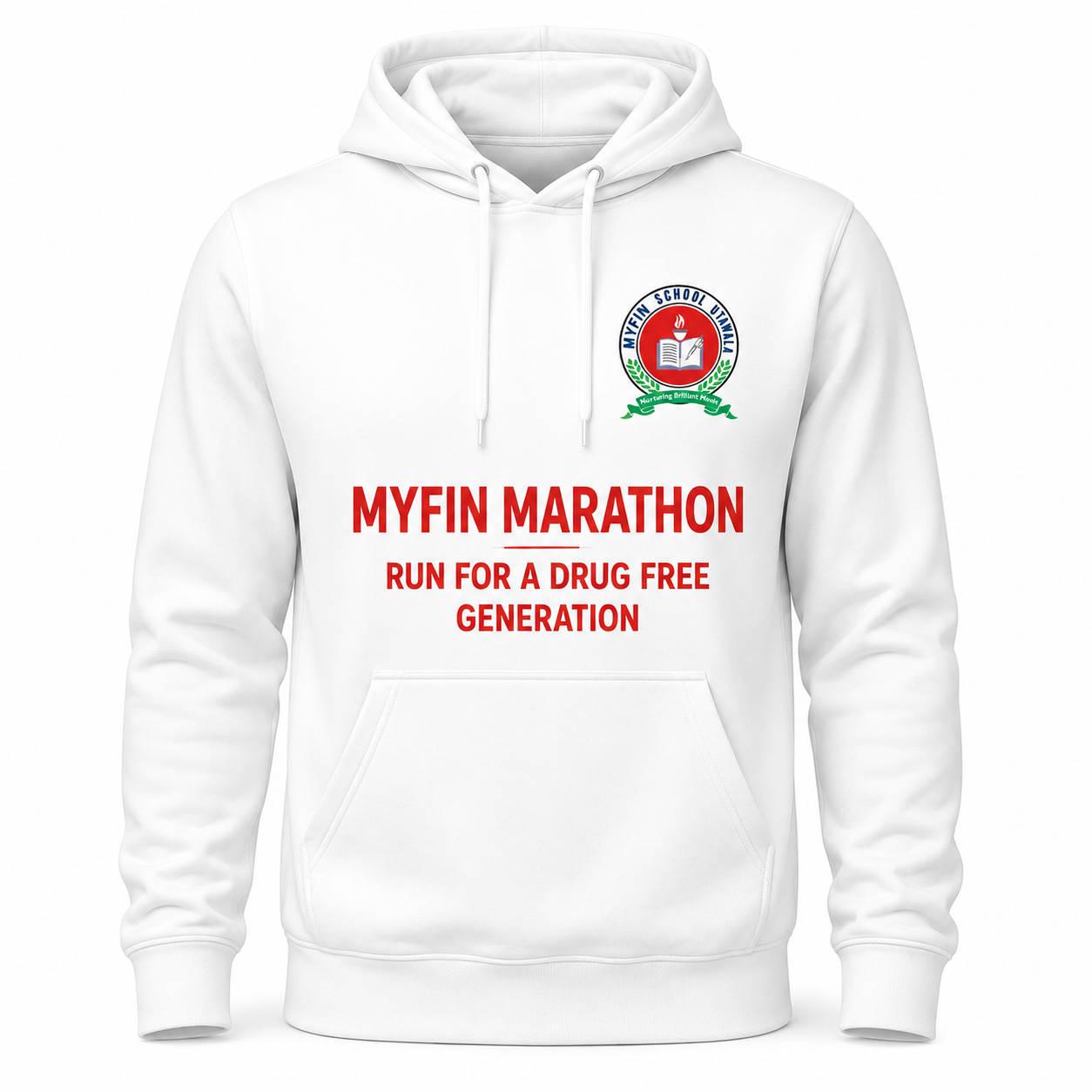 Myfin School Run Hoodie — Myfin Marathon, Run for a Drug Free Generation